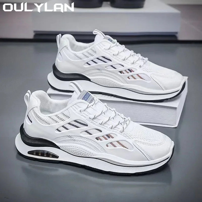 Oulylan Outdoor Jogging Sport Shoes Fashion Lightweight Casual Shoes Breathable Men Running Sneakers Comfortable Tennis Shoes