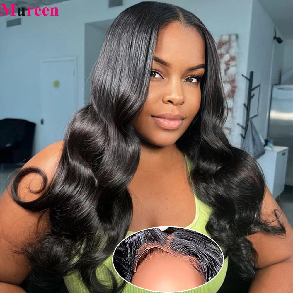 250% Density Glueless Wigs Human Hair Ready To Wear Body Wave Pre Cut Lace Wear And Go Wig 4X4 Lace Closure Wig