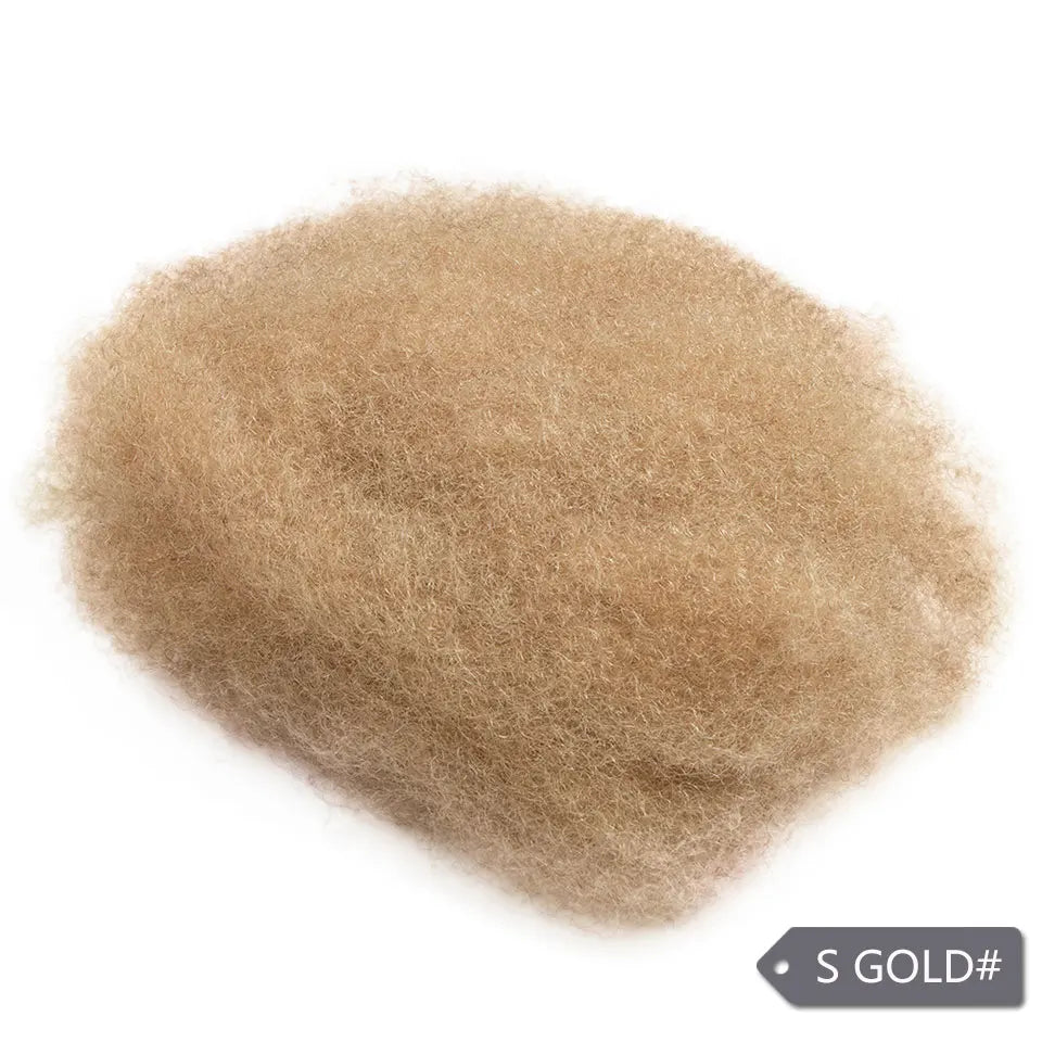 QVR Afro Kinky Bulk Human Hair Extensions Natural Black/Brown/Grey - Lightweight for Braiding, Styling & Everyday Wear