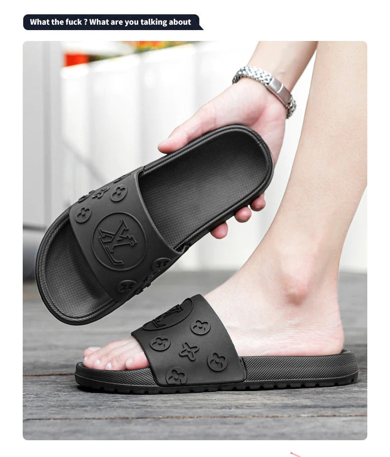 2025Summer New Refreshing Breathable Comfort and Casual plus Size Men's Casual Slip-on Slippers High Quality Sandals