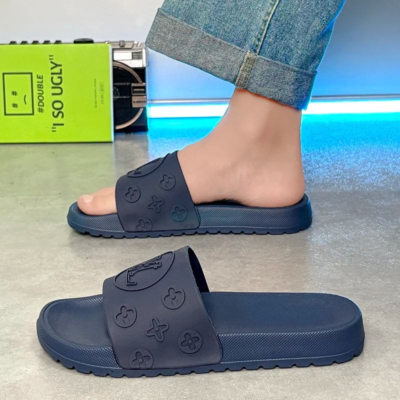 2025Summer New Refreshing Breathable Comfort and Casual plus Size Men's Casual Slip-on Slippers High Quality Sandals