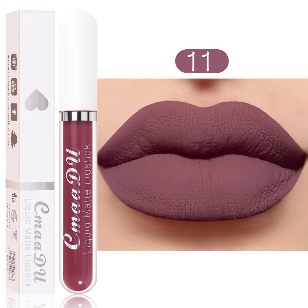 18 Color Lipstick Matte Waterproof And Long-lasting Lip Gloss