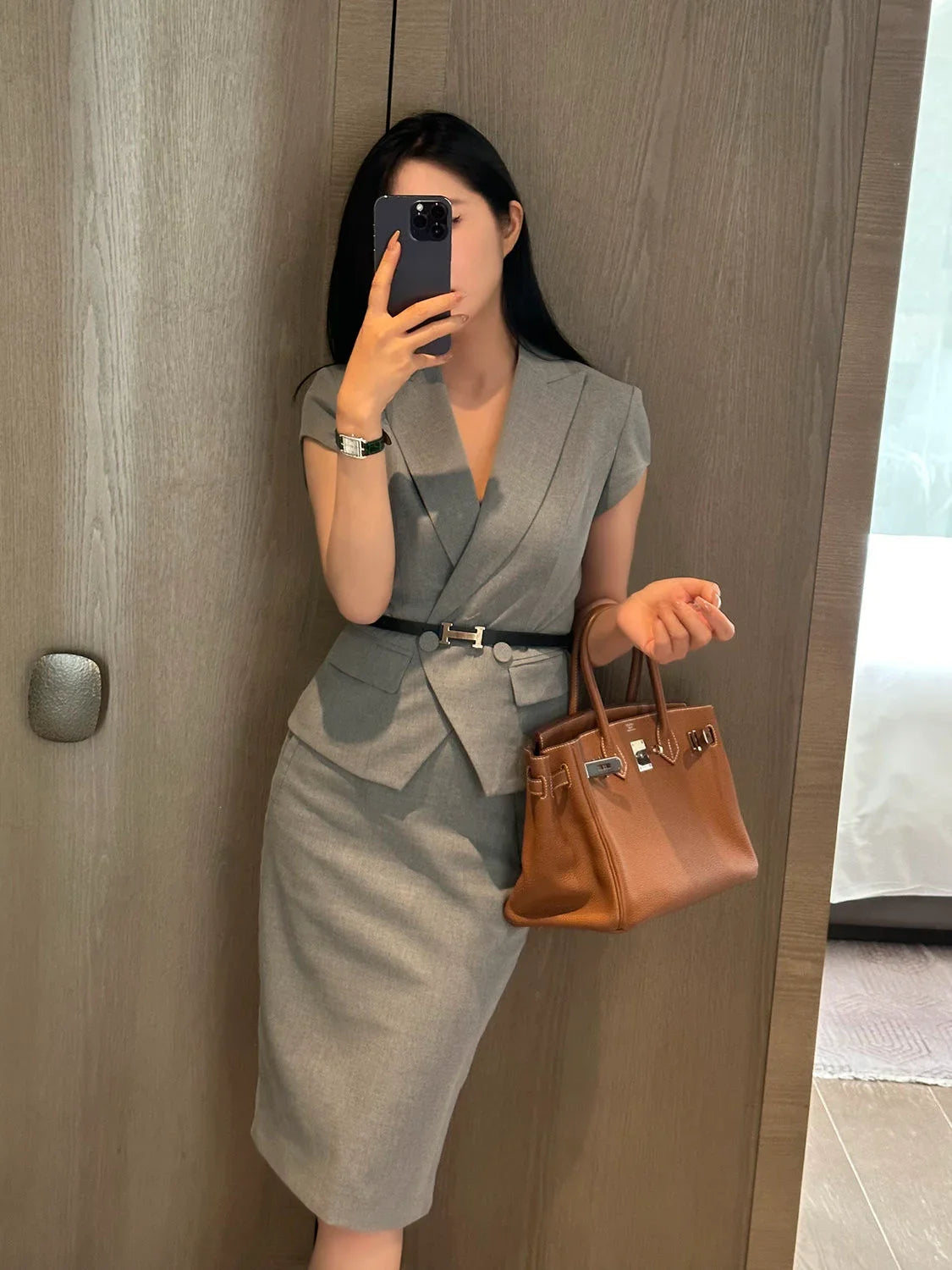 Short Sleeve Woman Outfit Sexy Office Skirt 2 Pieces Sets for Women Korea New in The Same Clothing Trend 2024 Festival Matching