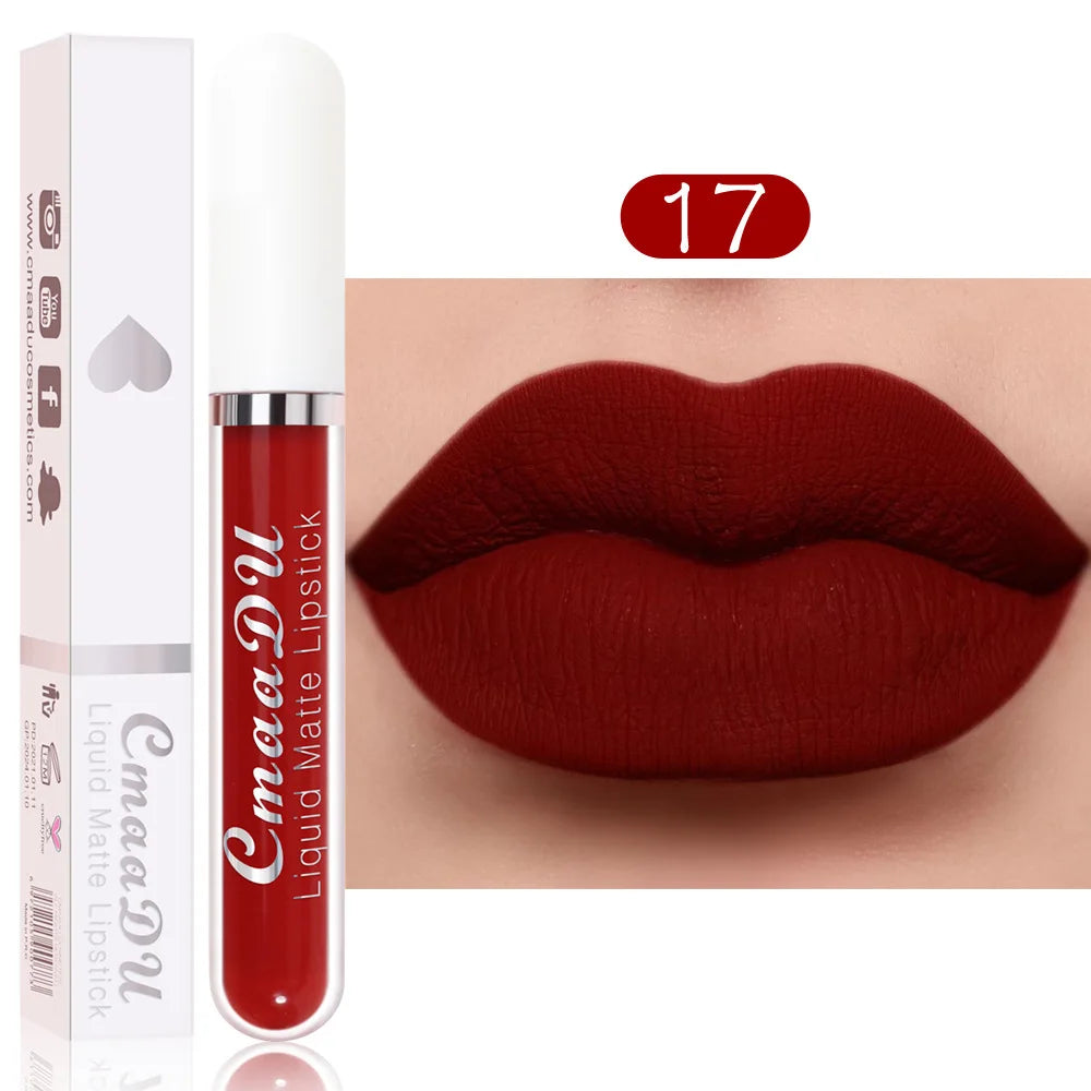 18 Color Lipstick Matte Waterproof And Long-lasting Lip Gloss