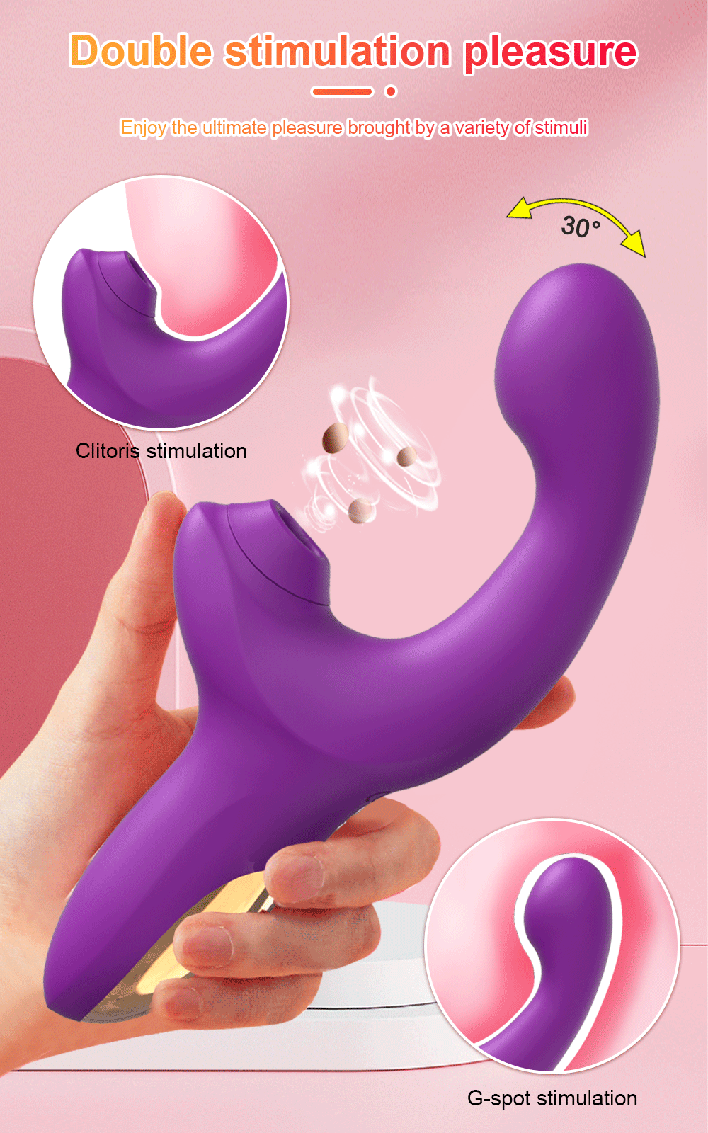 G Spot Vibrator 20 Speeds Clit Sucking Toy Dildo Adult Sex Toys Clitoral Stimulator Vibrating Finger Massager Dildos For Women