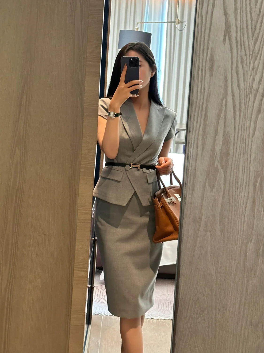 Short Sleeve Woman Outfit Sexy Office Skirt 2 Pieces Sets for Women Korea New in The Same Clothing Trend 2024 Festival Matching