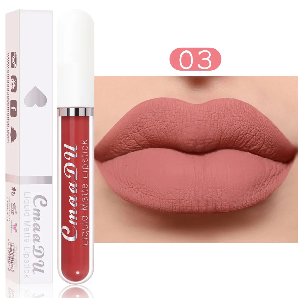 18 Color Lipstick Matte Waterproof And Long-lasting Lip Gloss