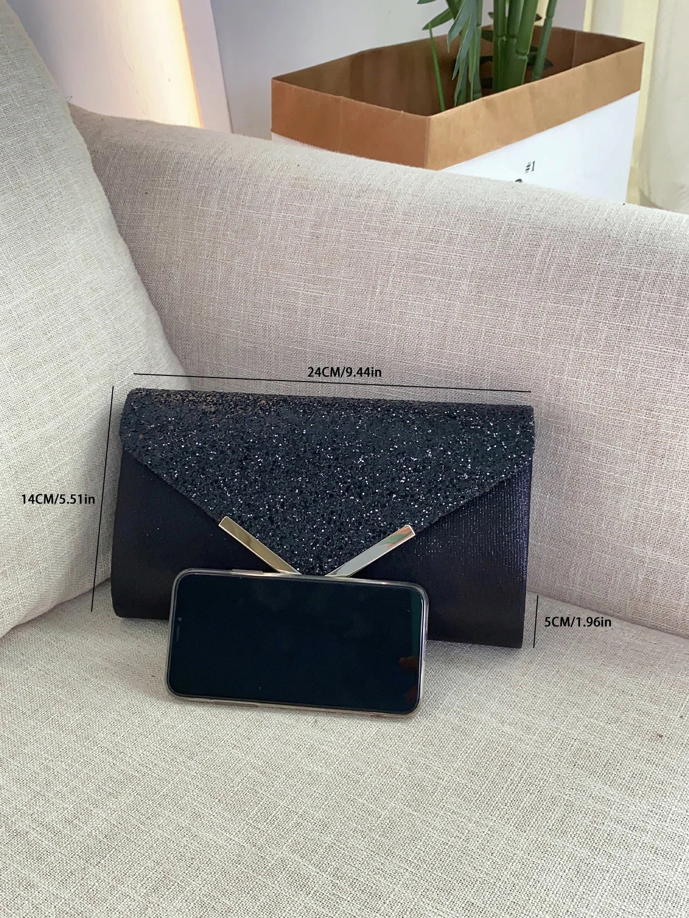 Glitter Bling,Shiny Elegant And Fashionable Envelope Clutch Bag, Party Wedding Handbag For Women Dinner Bag