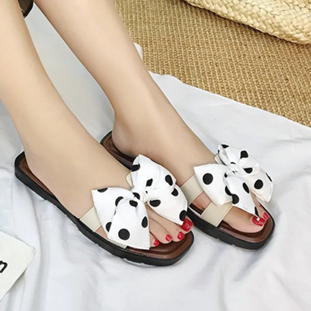 Women's Summer Bohemian Clip Toe Flip Flops Non-Slip Flat Slippers Beach Shoes House Bathroom Non-Slip Shoes Slides