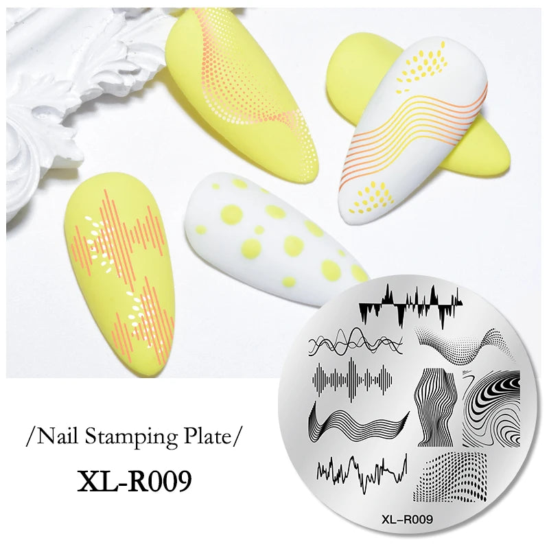 Nail Stamping Plate Flower Leaf Geometry Stamp Template Snakeskin Nail Image Plate Stencil DIY Printing Stainless Steel Tools