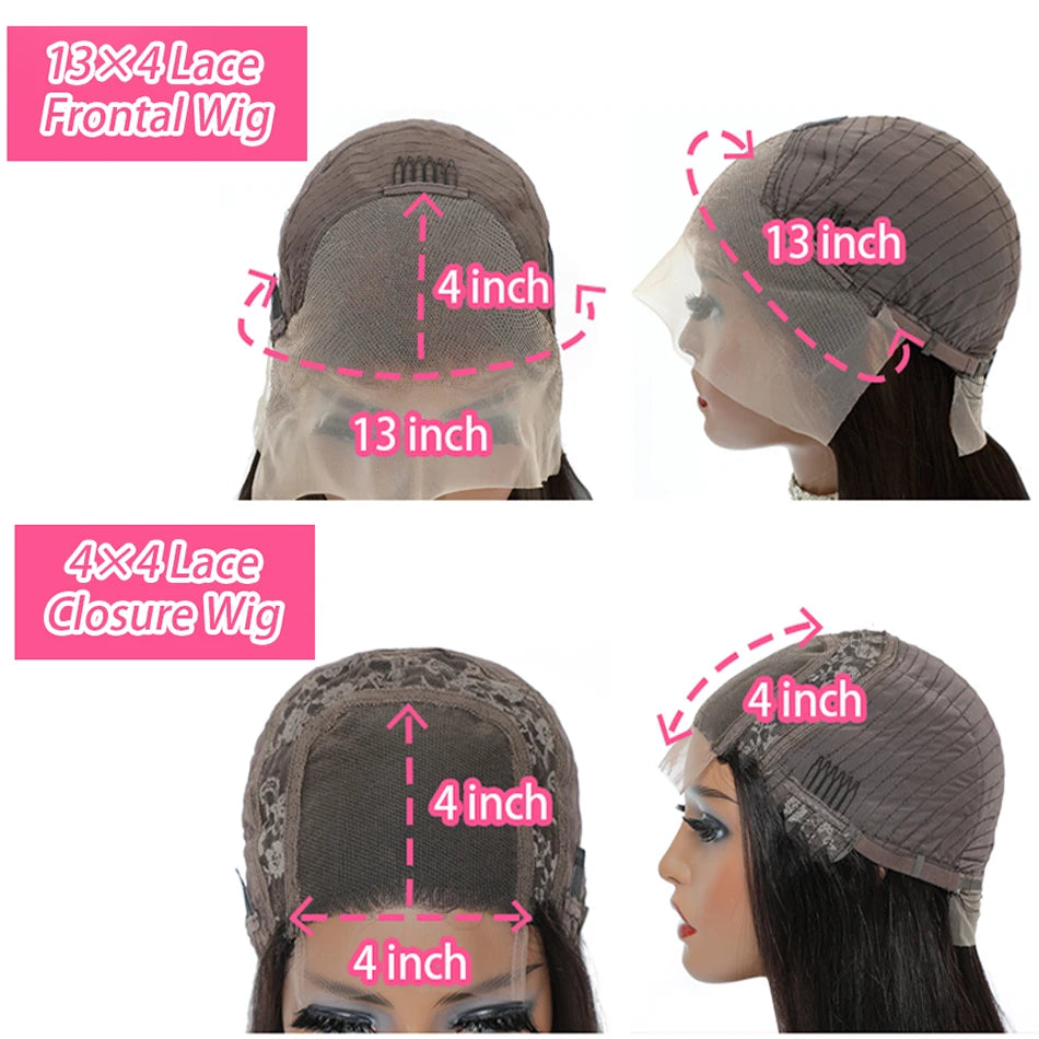 12A Wear Go Glueless Kinky Curly Short Bob Human Hair Wigs 13x4 Transparent Lace Frontal Closure Wigs Brazilian Remy Human Hair