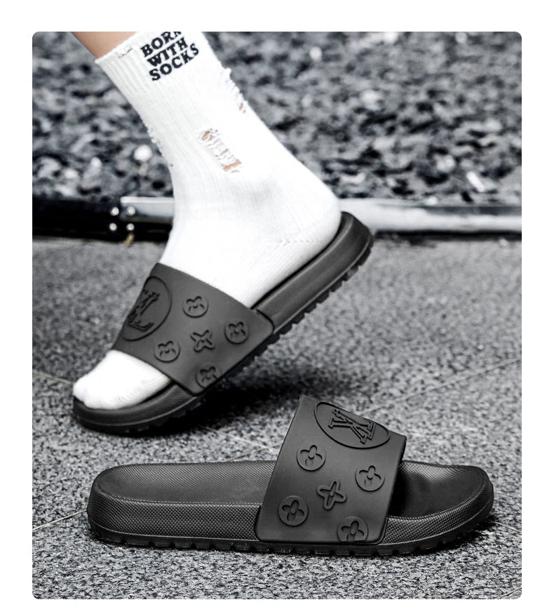 2025Summer New Refreshing Breathable Comfort and Casual plus Size Men's Casual Slip-on Slippers High Quality Sandals