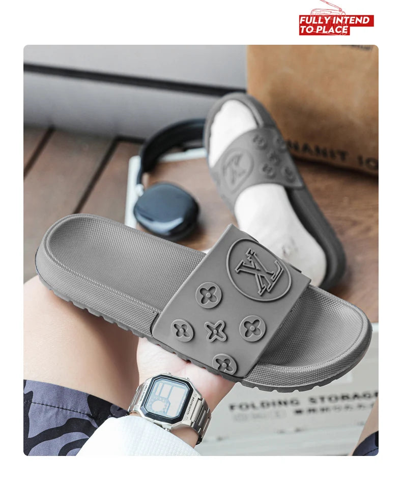 2025Summer New Refreshing Breathable Comfort and Casual plus Size Men's Casual Slip-on Slippers High Quality Sandals