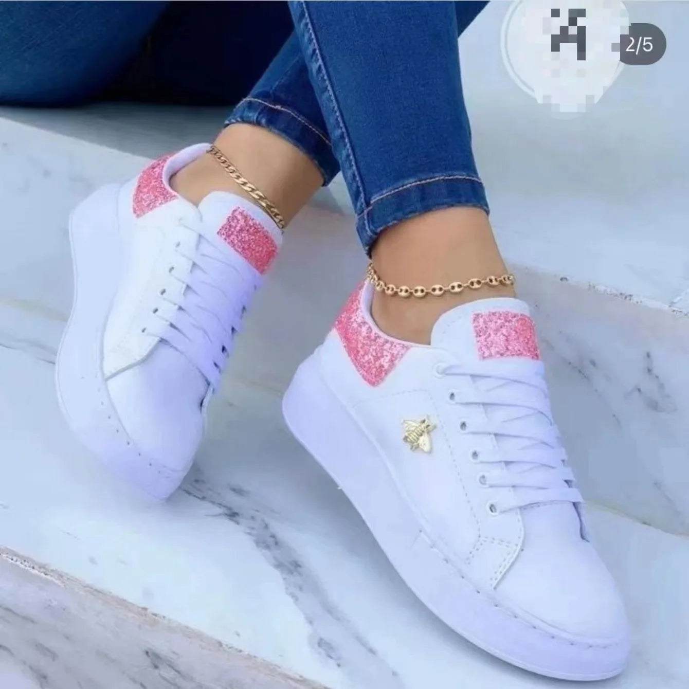 Women Sneakers Casual Fashion Butterfly Round Head Sneakers Women Lace-Up Platform Vulcanized Shoes for Women Zapatos De Mujer
