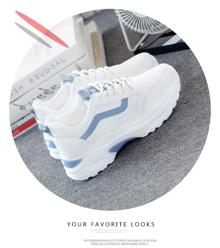 spring autumn Women Casual Zapatos Mujer Shoes Comfortable Breathable Mesh Sneakers Womens's Flat White Sneakers Vulcanized Shoe