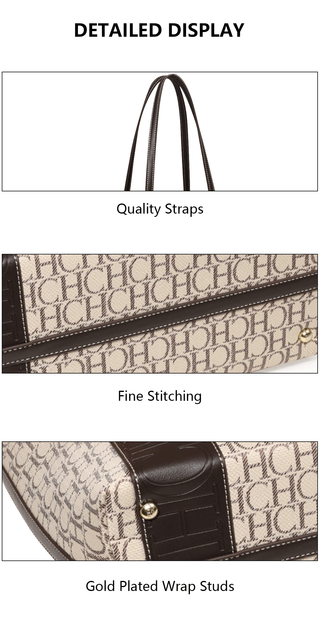 CH Trend Fresh Simple Design Women's Shoulder Bag Business Ladies Handbag Women's Crossbody Bag Classic Design Vintage Hundred