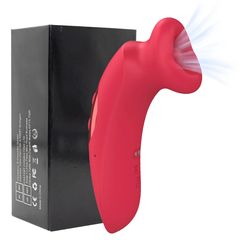 Mouthpiece rose sex toy tongue licking clitoris nipple sucking stimulation sexual intercourse vibrating massager adult products