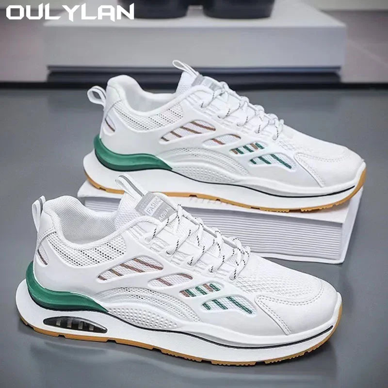 Oulylan Outdoor Jogging Sport Shoes Fashion Lightweight Casual Shoes Breathable Men Running Sneakers Comfortable Tennis Shoes