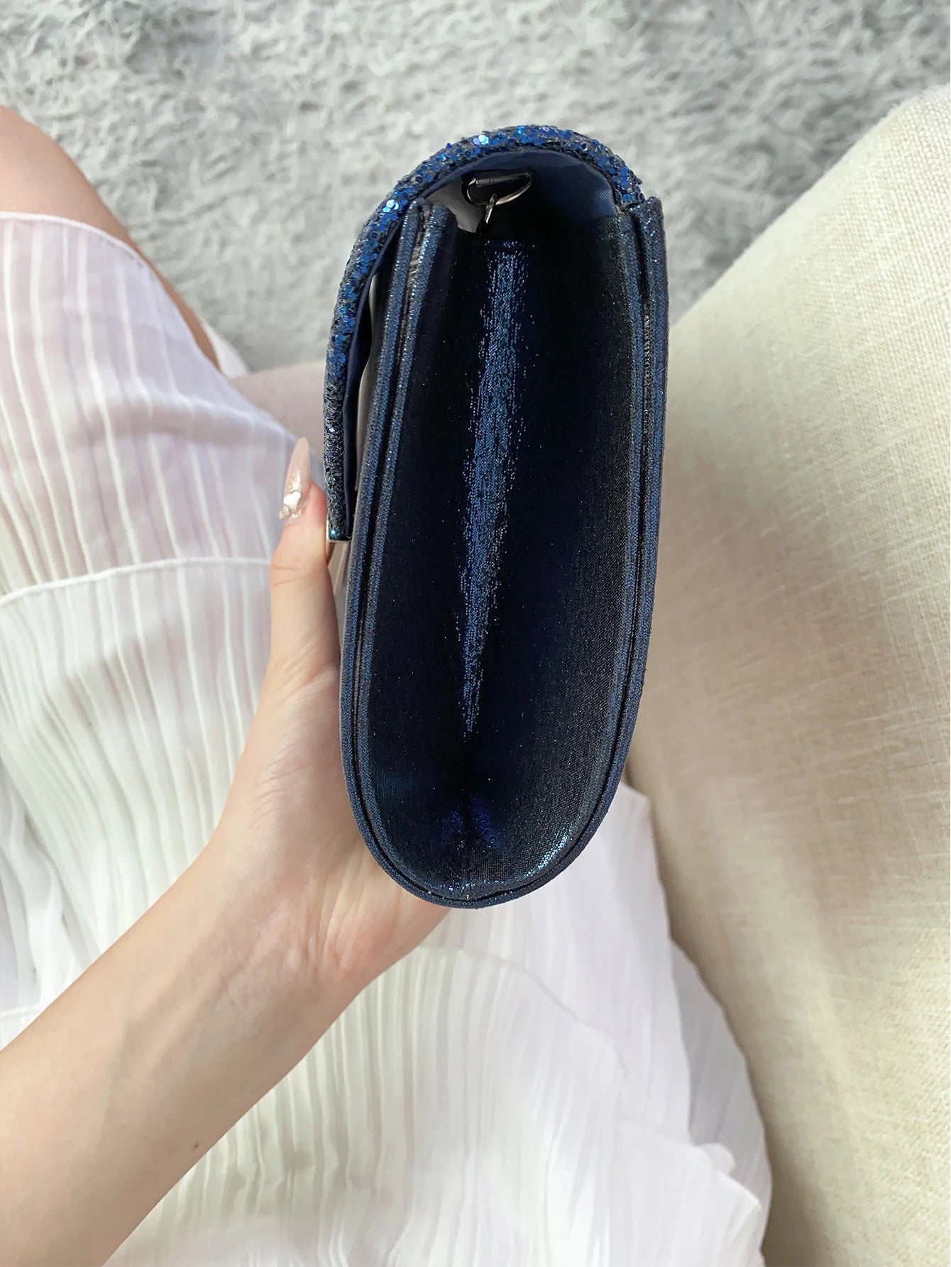 Glitter Bling,Shiny Elegant And Fashionable Envelope Clutch Bag, Party Wedding Handbag For Women Dinner Bag