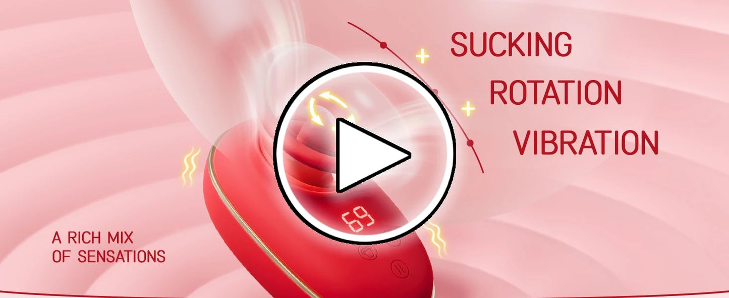 Clitoral Vibrator Sucking and Licking Tongue Sex Toy for Women Nipple Vagina Stimulator Orgasm Pussy Blowjob Female Masturbation