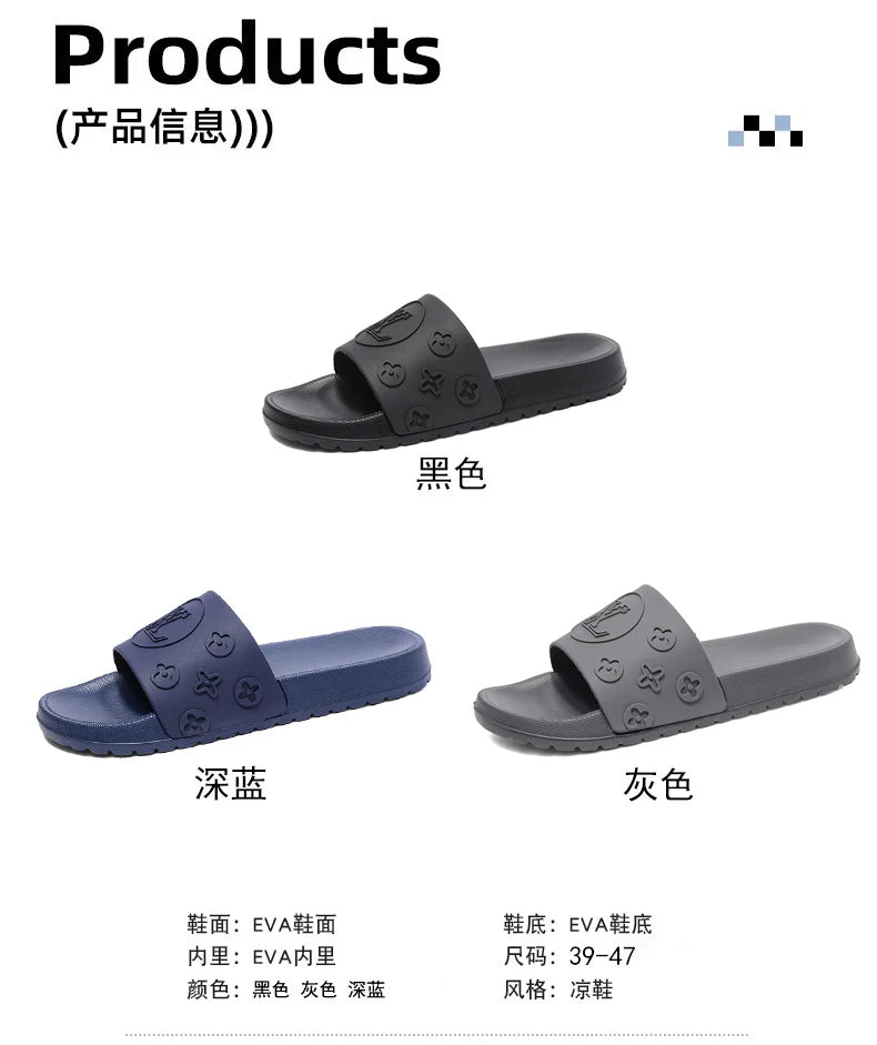 2025Summer New Refreshing Breathable Comfort and Casual plus Size Men's Casual Slip-on Slippers High Quality Sandals