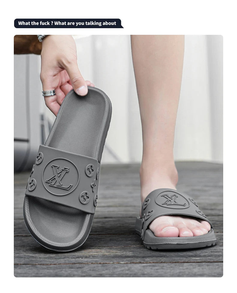 2025Summer New Refreshing Breathable Comfort and Casual plus Size Men's Casual Slip-on Slippers High Quality Sandals