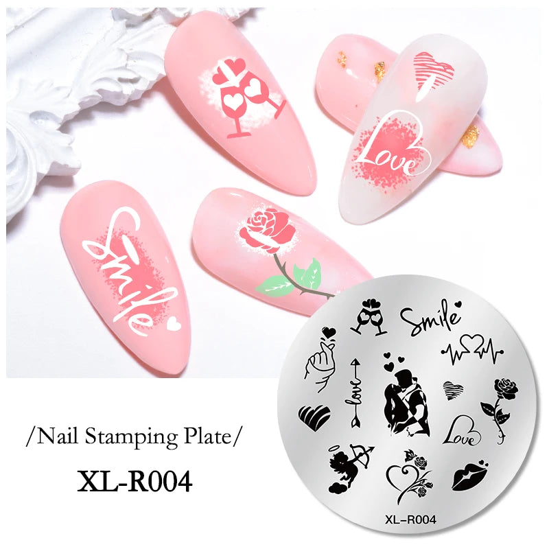 Nail Stamping Plate Flower Leaf Geometry Stamp Template Snakeskin Nail Image Plate Stencil DIY Printing Stainless Steel Tools