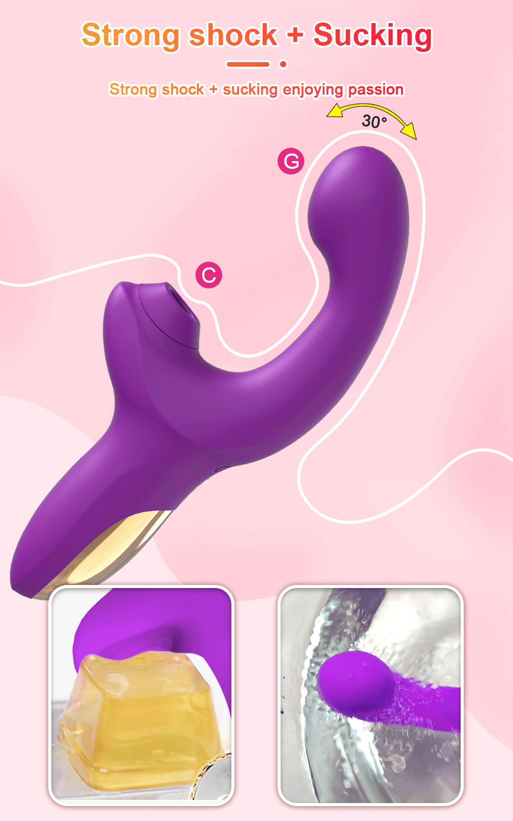 G Spot Vibrator 20 Speeds Clit Sucking Toy Dildo Adult Sex Toys Clitoral Stimulator Vibrating Finger Massager Dildos For Women