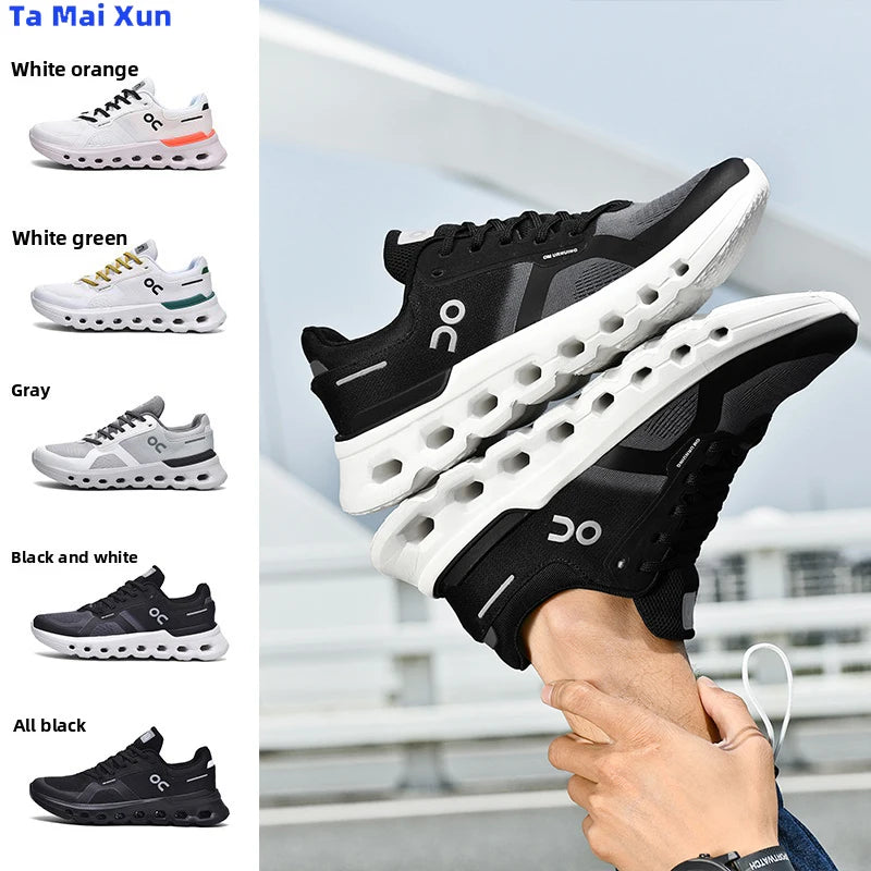 2025 Men Running Shoes comprehensive Mens shoes sneakers Cozy Breathable lining flick Hollow-out shoe soles Male Tennis Walking