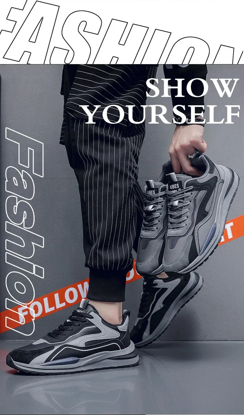 Oulylan Outdoor Jogging Sport Shoes Fashion Lightweight Casual Shoes Breathable Men Running Sneakers Comfortable Tennis Shoes