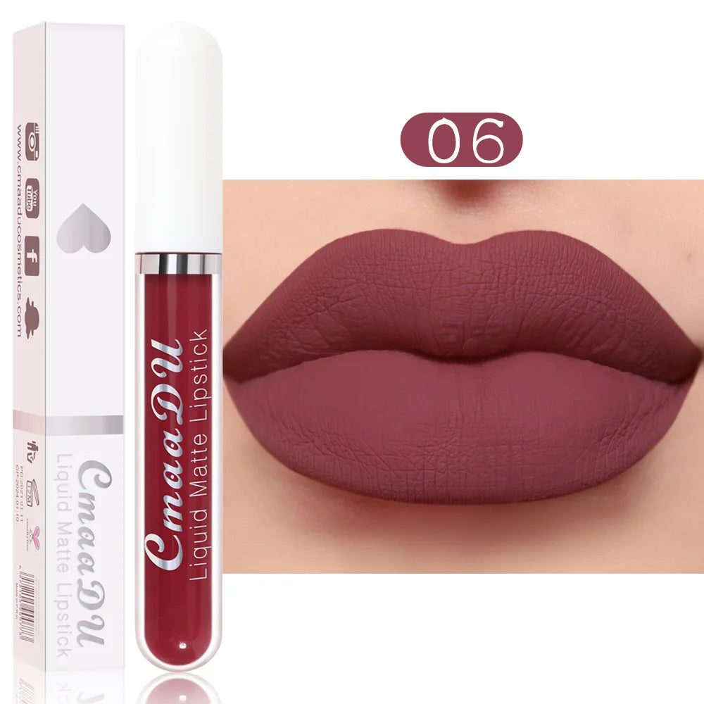 18 Color Lipstick Matte Waterproof And Long-lasting Lip Gloss