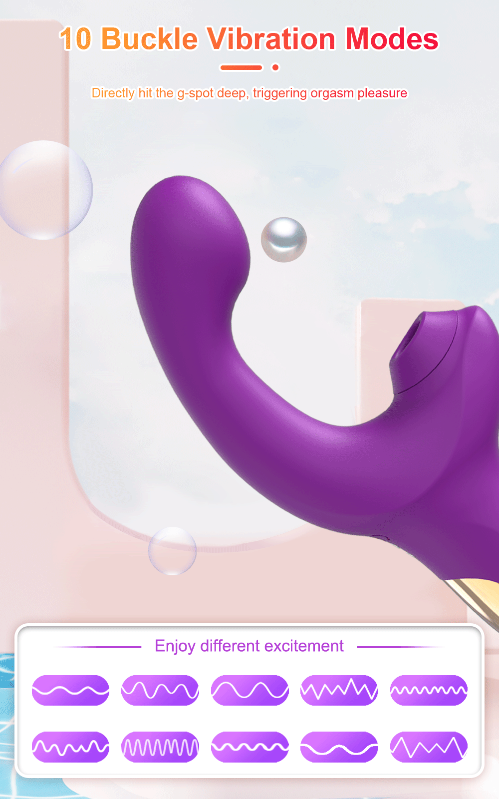 G Spot Vibrator 20 Speeds Clit Sucking Toy Dildo Adult Sex Toys Clitoral Stimulator Vibrating Finger Massager Dildos For Women