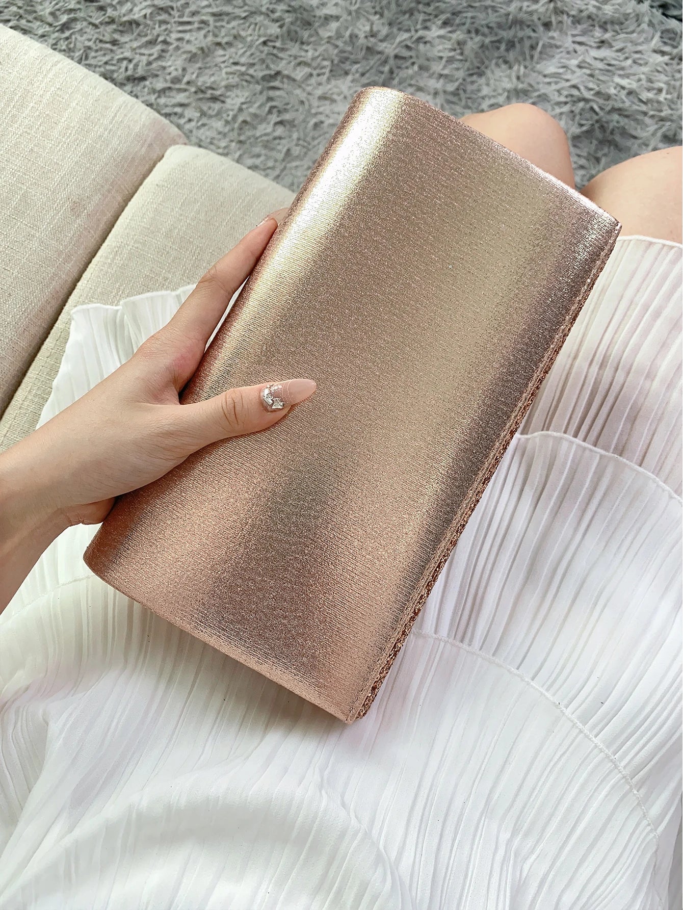 Glitter Bling,Shiny Elegant And Fashionable Envelope Clutch Bag, Party Wedding Handbag For Women Dinner Bag