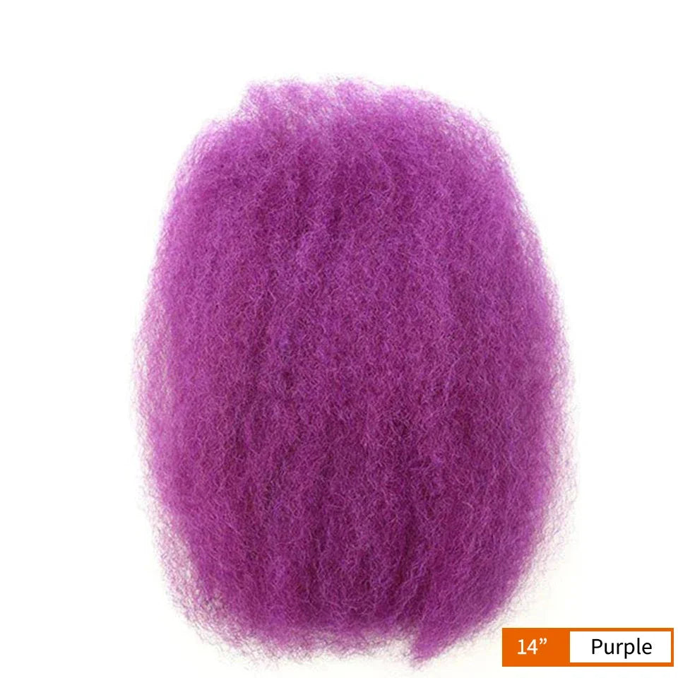 Best Sale QVR Afro Kinky Bulk Twist Braids Hair100% Human Hair for Braiding Dreadlocks Extentions Remy Bulk Hair No Attachment