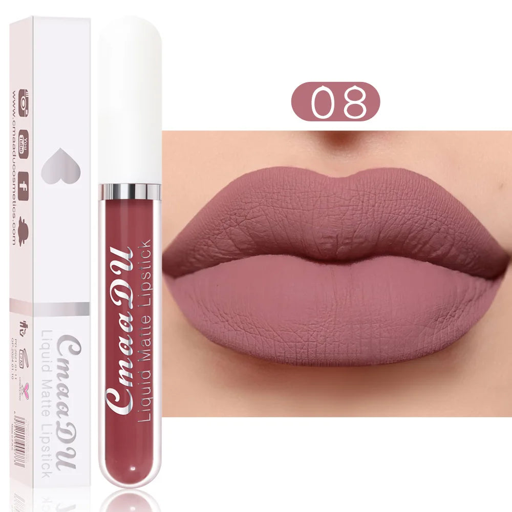 18 Color Lipstick Matte Waterproof And Long-lasting Lip Gloss