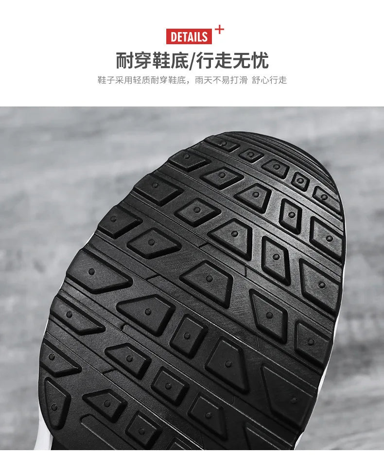 Men's Shoes Spring fashion 2025 lace-up Soft sole sports single shoes flying woven Casual style men's Running shoes sneakers