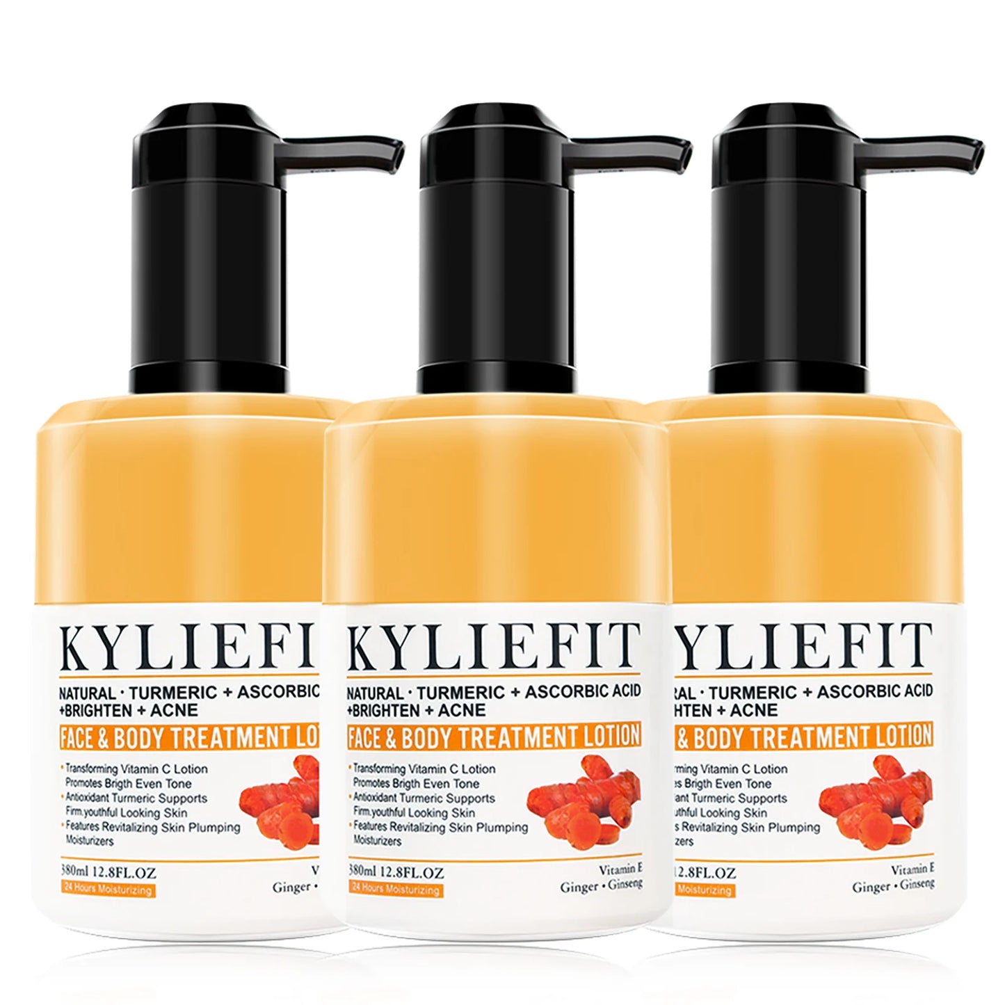 Organic Turmeric Skin Care Kit, Brighten, Remove Darkness, Lighten, Hydration, Exfoliate, Even Skin Tone, for Private Label
