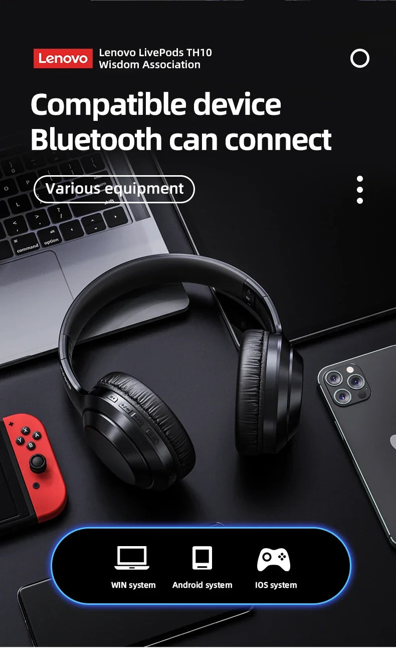 Lenovo Thinkplus TH10 TWS Stereo Headphone Bluetooth Earphones Music Headset with Mic for Mobile iPhone Sumsamg Android IOS
