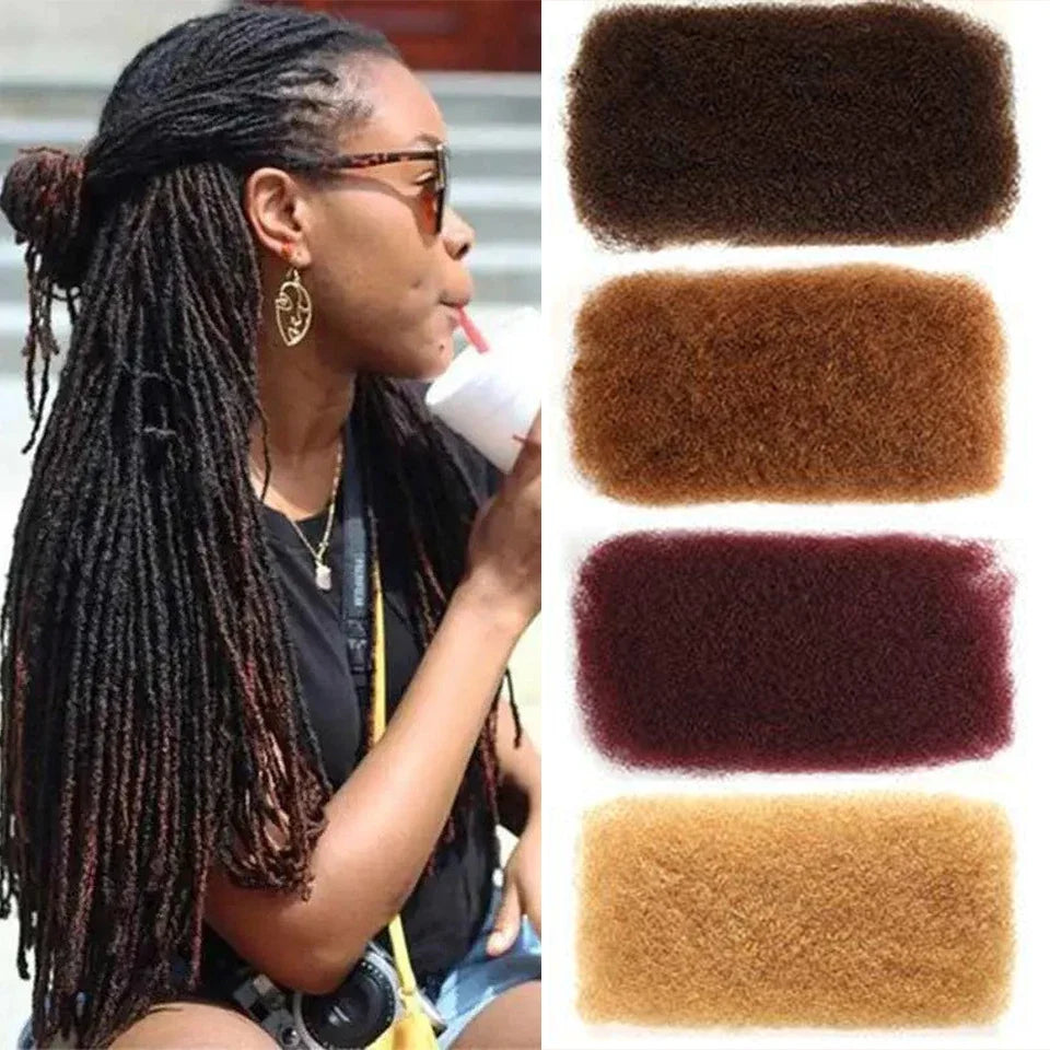 Best Sale QVR Afro Kinky Bulk Twist Braids Hair100% Human Hair for Braiding Dreadlocks Extentions Remy Bulk Hair No Attachment