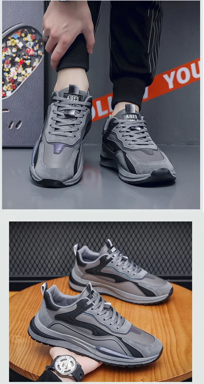 Oulylan Outdoor Jogging Sport Shoes Fashion Lightweight Casual Shoes Breathable Men Running Sneakers Comfortable Tennis Shoes