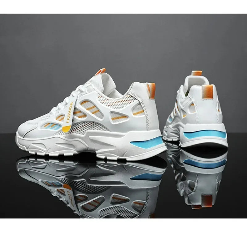 Men's Casual Sneakers Summer Breathable Anti Slip Mesh Outdoor Running Shoes Student Sneaker Tennis Shoes Zapatillas Informales