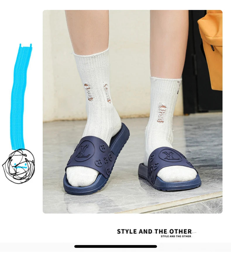 2025Summer New Refreshing Breathable Comfort and Casual plus Size Men's Casual Slip-on Slippers High Quality Sandals