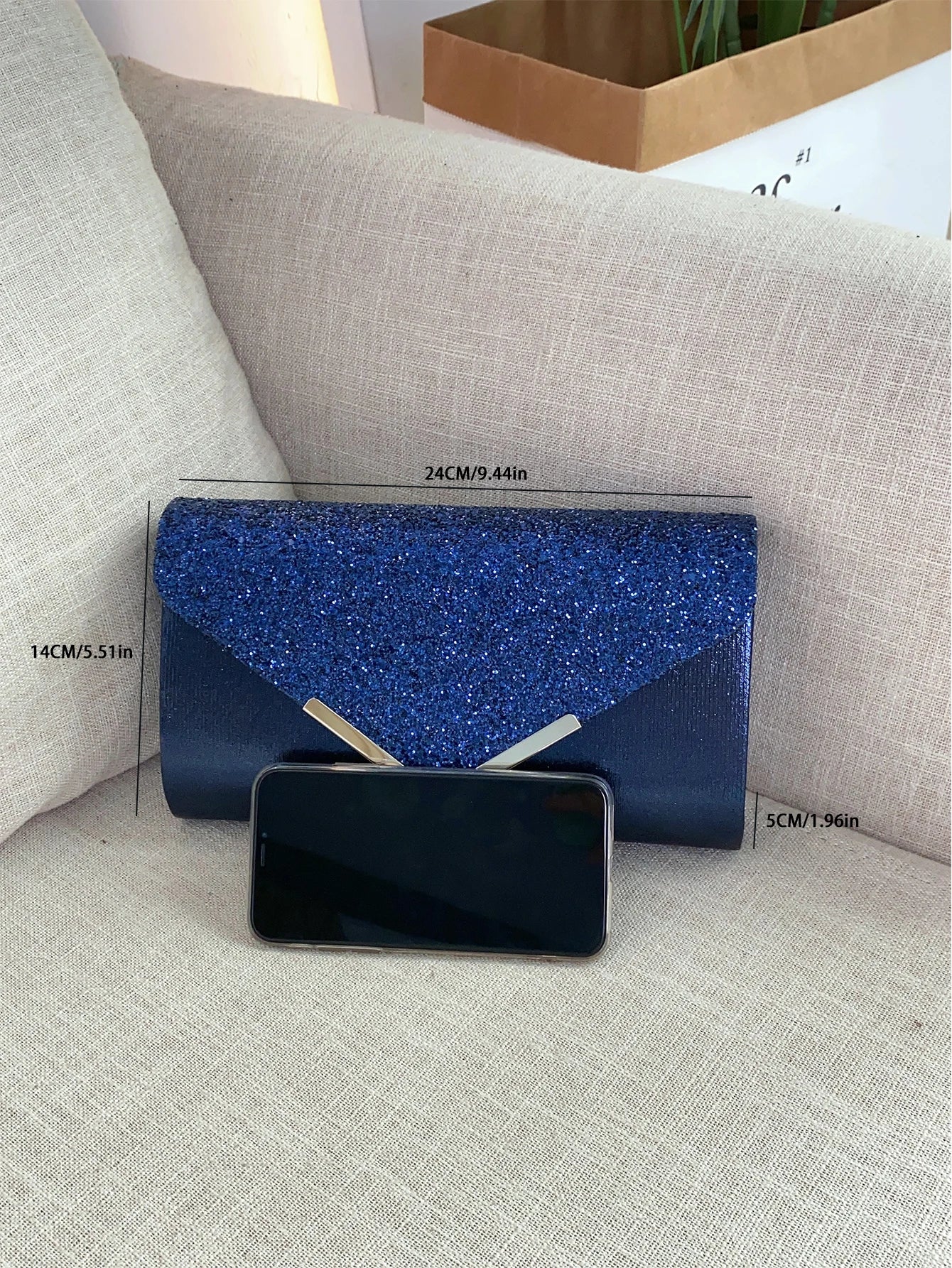 Glitter Bling,Shiny Elegant And Fashionable Envelope Clutch Bag, Party Wedding Handbag For Women Dinner Bag