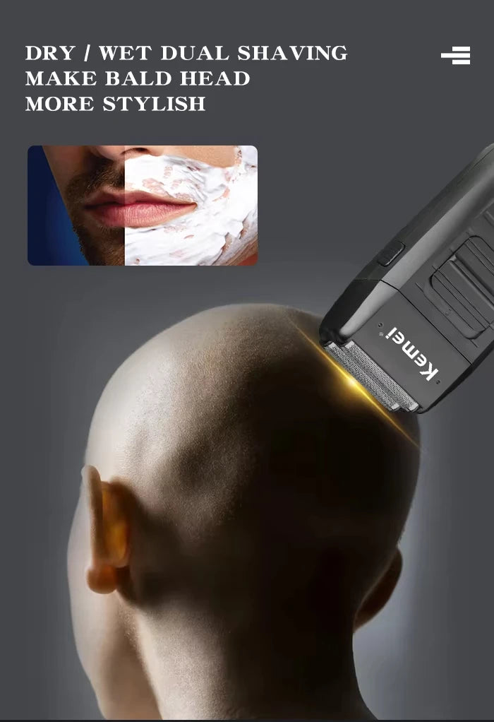 Kemei Hair Clipper Kit for Men, Electric Shaver, Hair Trimmer, Professional Cutting Machine, KM-2290, KM-2293, KM-1102