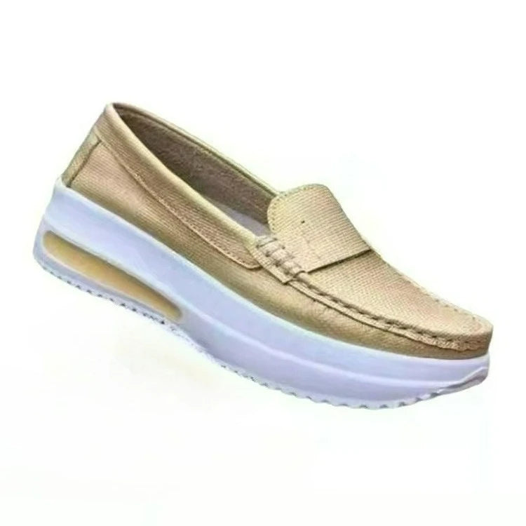 Women Vulcanized Shoes Round Toe Sneakers Outdoor Female Casual Shoes Platform Walking Women Shoes Shallow Slip-on Flat Shoe New
