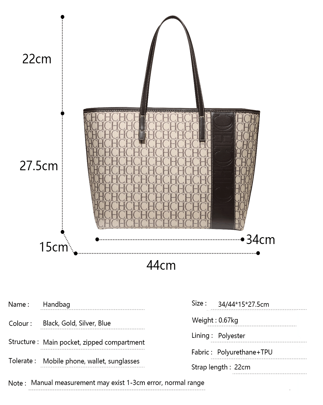 CH Trend Fresh Simple Design Women's Shoulder Bag Business Ladies Handbag Women's Crossbody Bag Classic Design Vintage Hundred