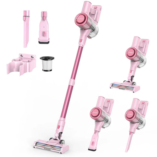 Homeika Cordless Vacuum Cleaner,28KPA 55mins Powerful Suction 8-in-1 LED Display,One-Click Dust Emptying for Pet Hair/Allergies