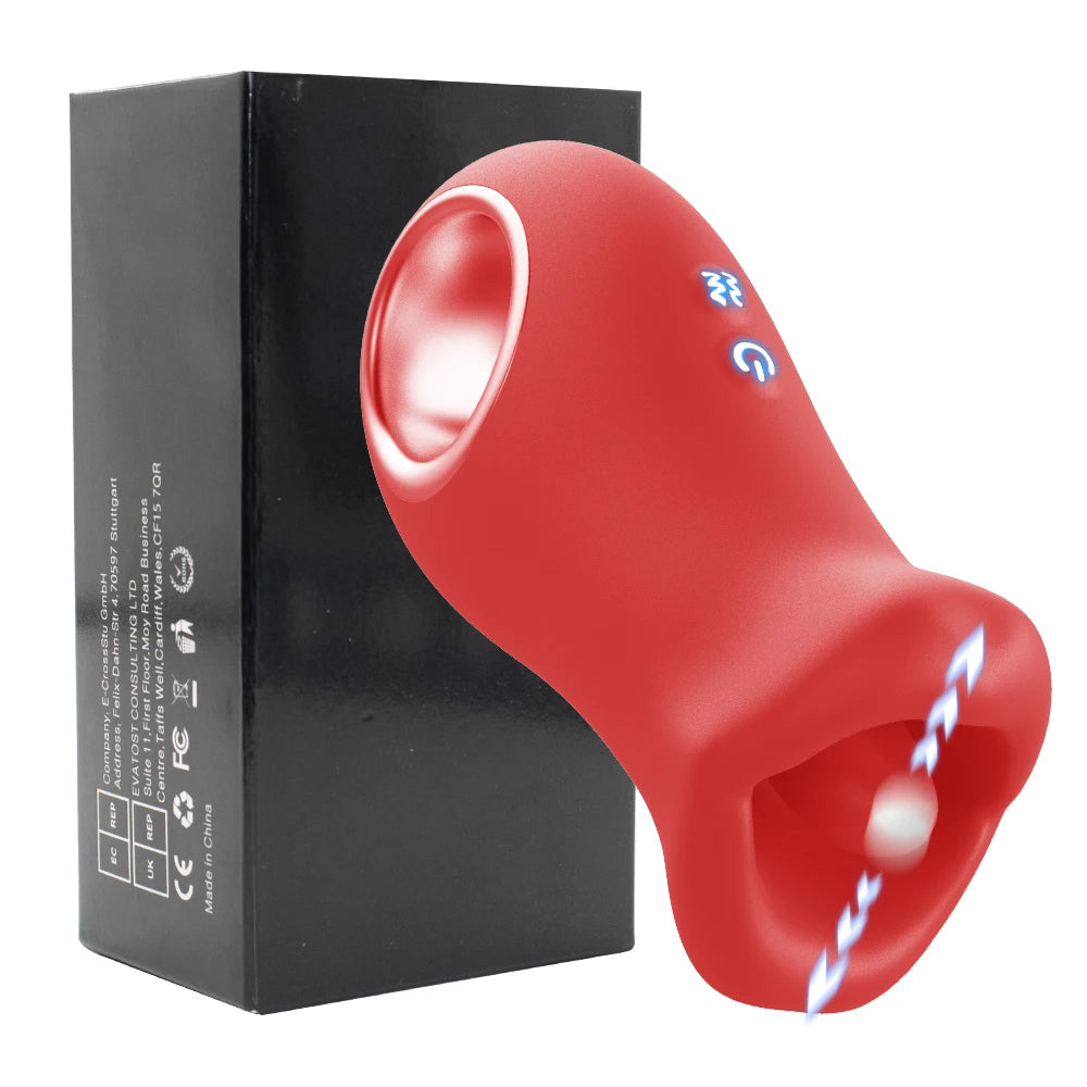 Mouthpiece rose sex toy tongue licking clitoris nipple sucking stimulation sexual intercourse vibrating massager adult products