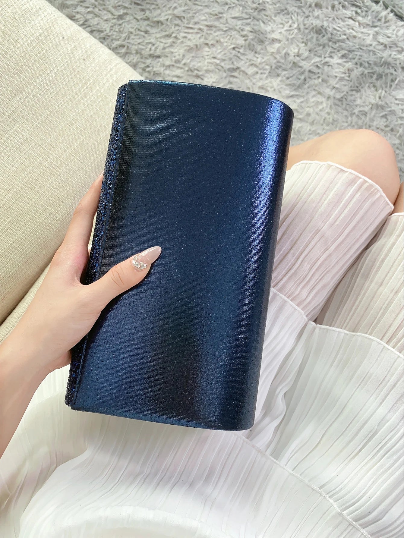 Glitter Bling,Shiny Elegant And Fashionable Envelope Clutch Bag, Party Wedding Handbag For Women Dinner Bag