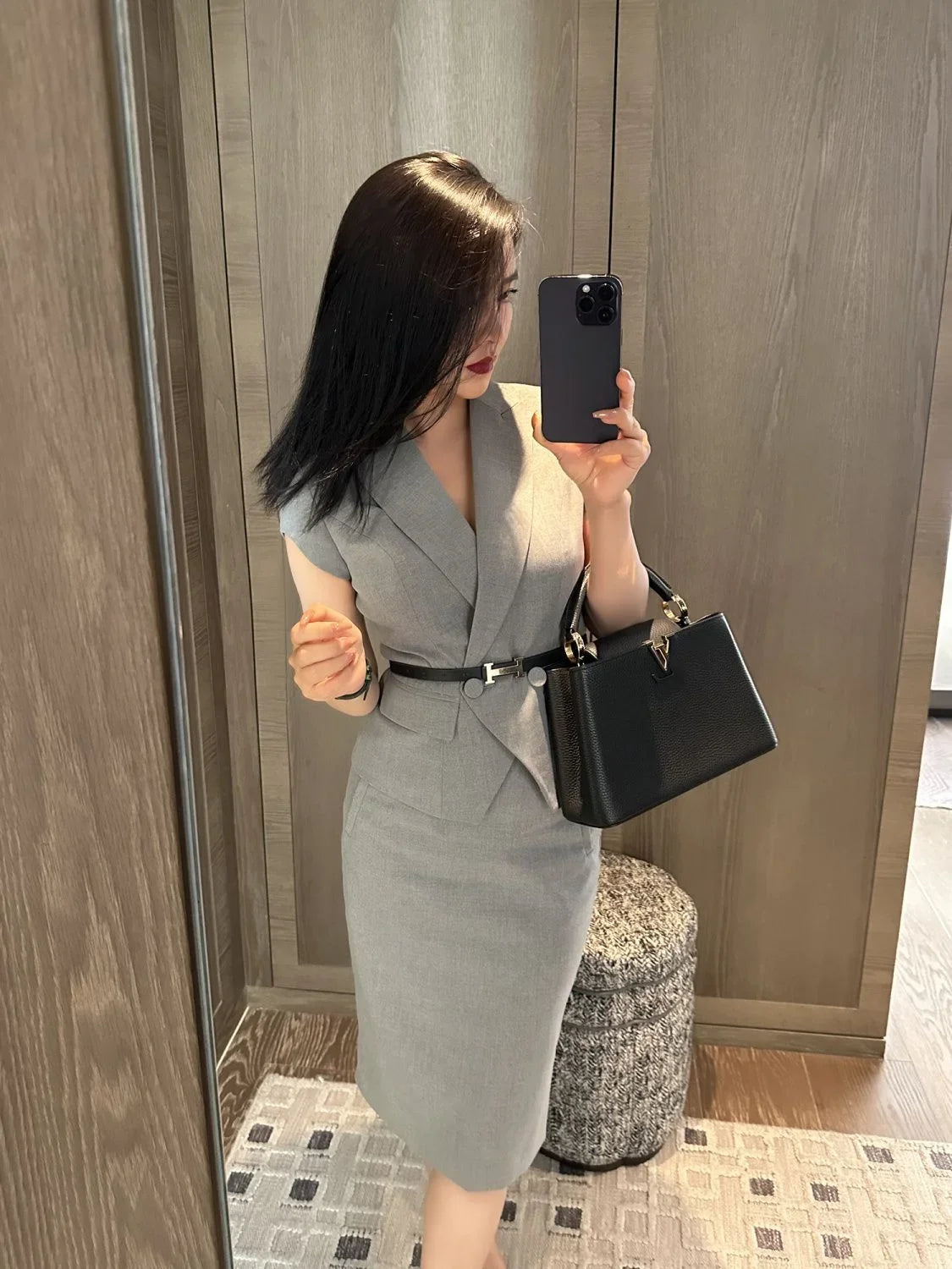 Short Sleeve Woman Outfit Sexy Office Skirt 2 Pieces Sets for Women Korea New in The Same Clothing Trend 2024 Festival Matching